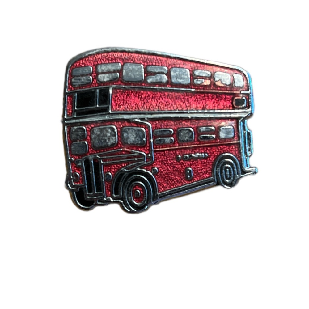 ✨ 3/$15 ✨ Double Decker Bus Enameled Brooch